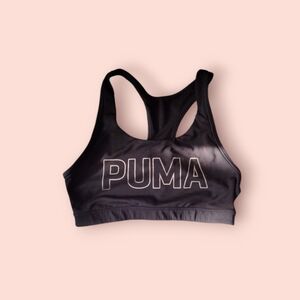 Puma Black sport bra large